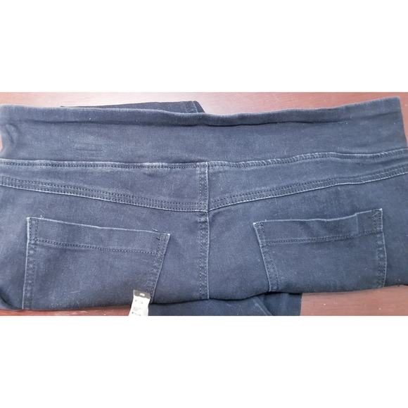 Terra & Sky Women's Black Skinny Stretch Denim Jeans Elastic Waist Size 14W - Picture 5 of 8